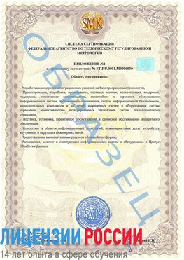 Образец сертификата соответствия (приложение) Горно-Алтайск Сертификат ISO 27001
